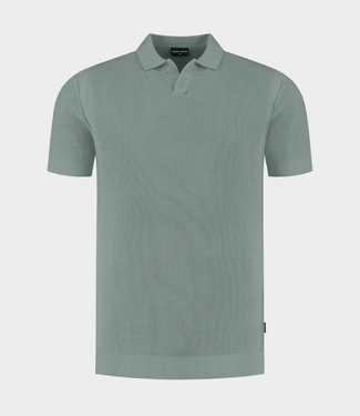 Saint Steve Evan s polo silver green