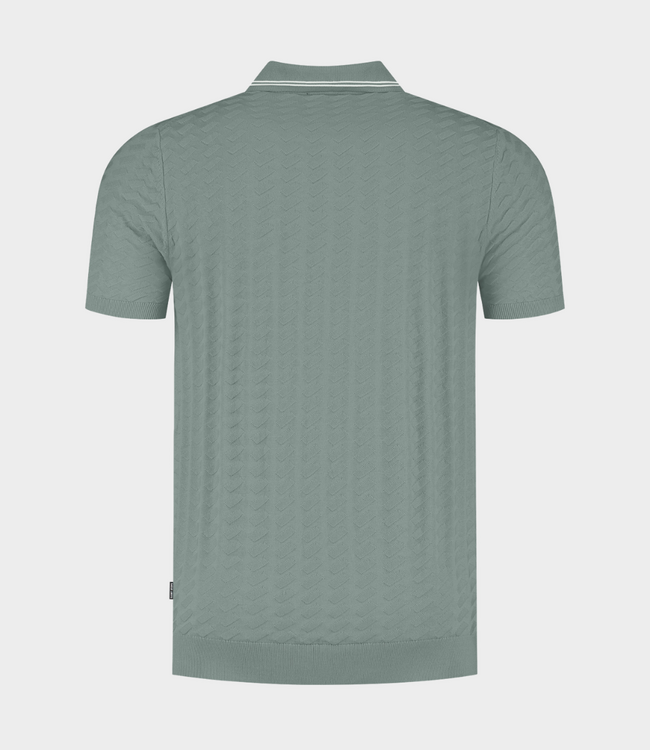 Saint Steve Michael s polo silver green