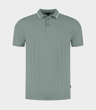 Saint Steve Michael s polo silver green