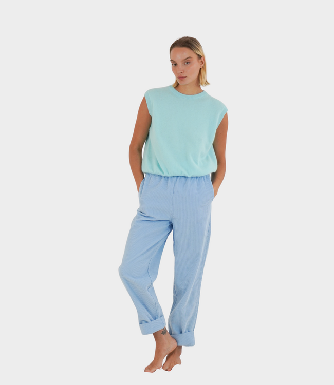 TWNS Durango round-neck jumper aqua