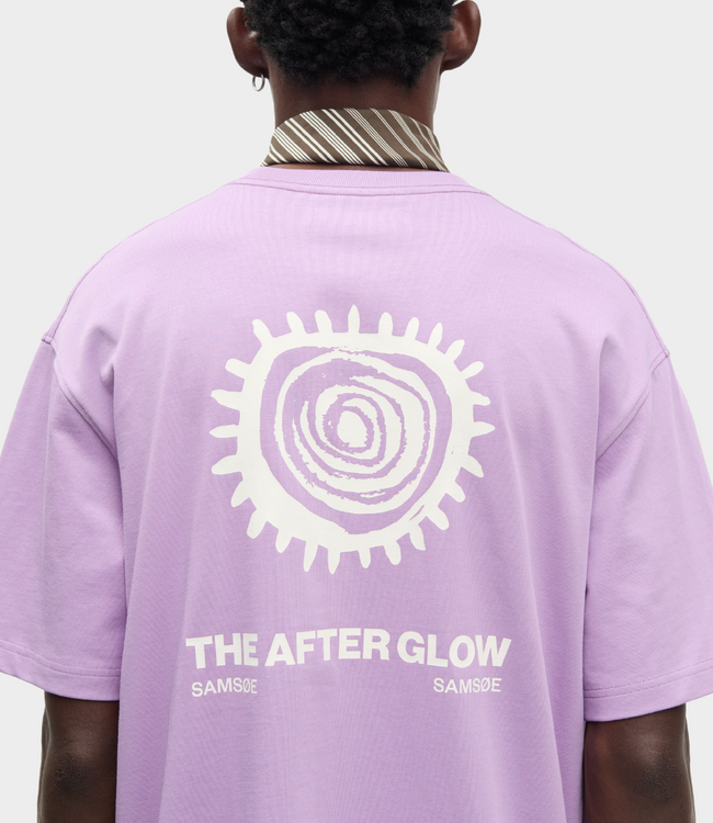 Samsoe Samsoe Sasteven t-shirt orchid spiral