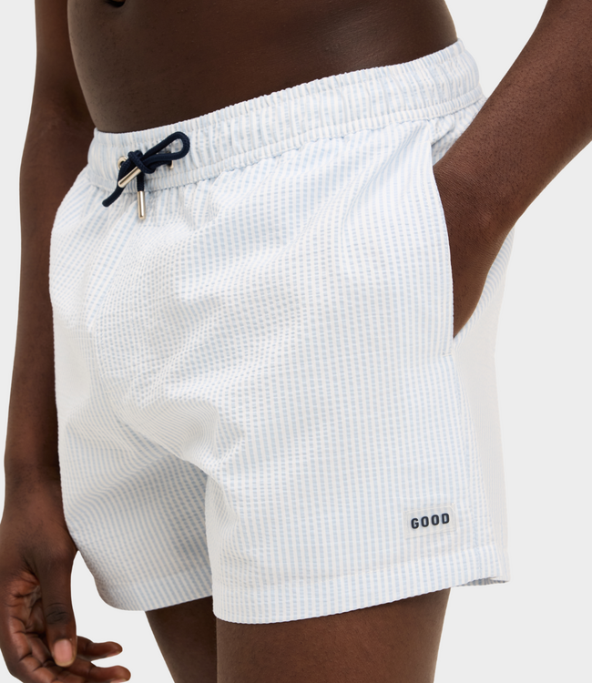 Goodpeople hybrid swimshort light blue white