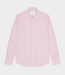 Les Deux konrad stripe cotton linen shirt crocus pink