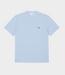 Lacoste Blue Chambray Cotton Linen T-shirt