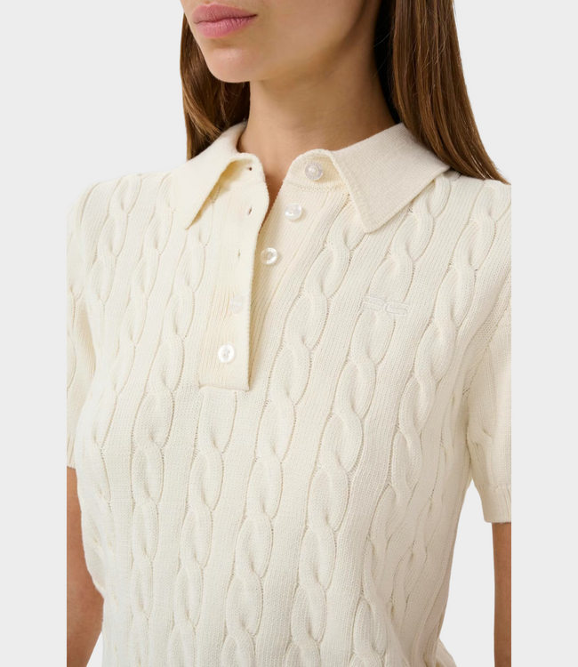 Gestuz Gzthilla polo pullover egret