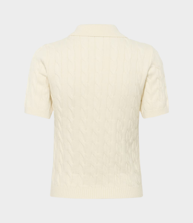 Gestuz Gzthilla polo pullover egret