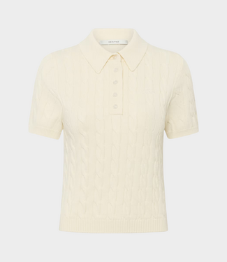 Gestuz Gzthilla polo pullover egret