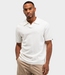 Butcher of Blue Boucle Knit Polo Titan White