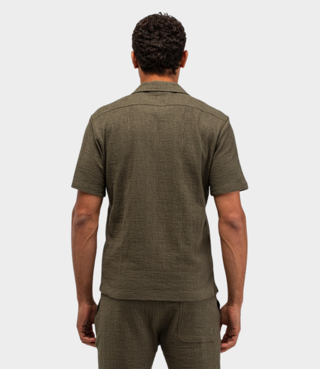 Butcher of Blue Ripley Structure Shirt Dk. Granite Green