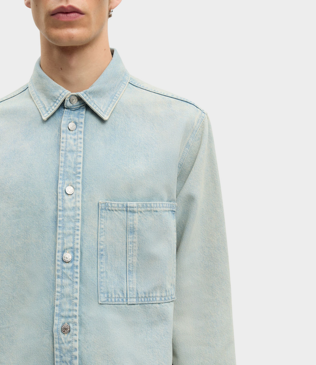 Samsoe Samsoe Sadamon work shirt  pale cloud