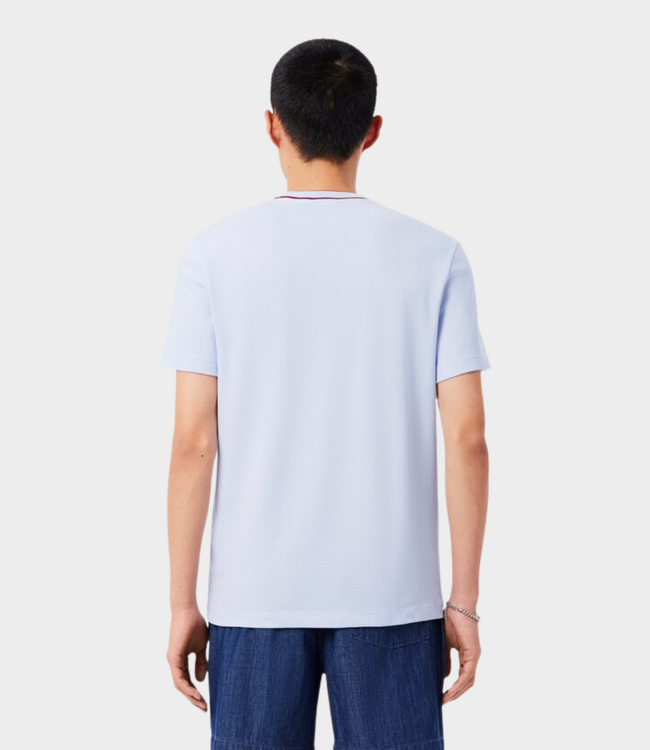 Lacoste Stretch Piqué T-shirt Striped Collar
