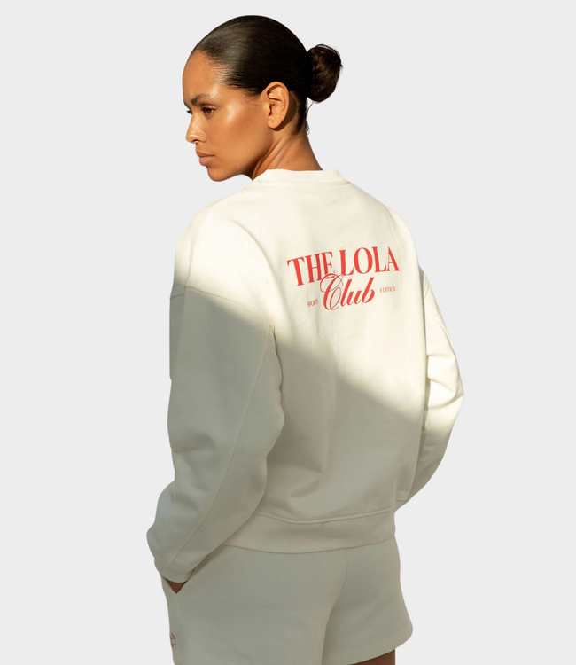 The Lola Club Ruby sweat crispy white