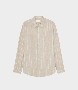 NN.07 Enzo Shirt Oat Stripe