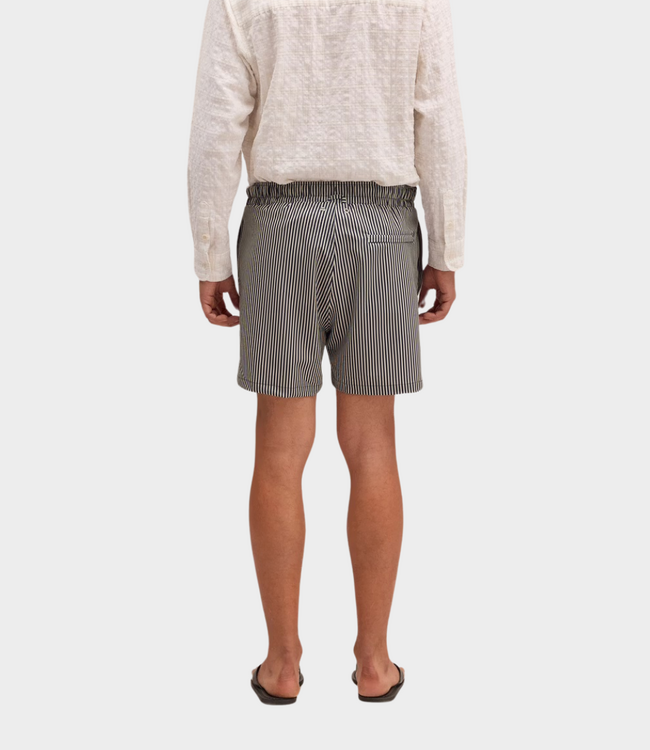 NN.07 Swimshorts Navy Stripe