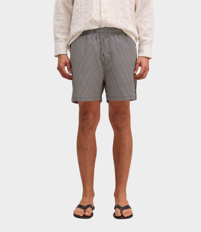 NN.07 Swimshorts Navy Stripe