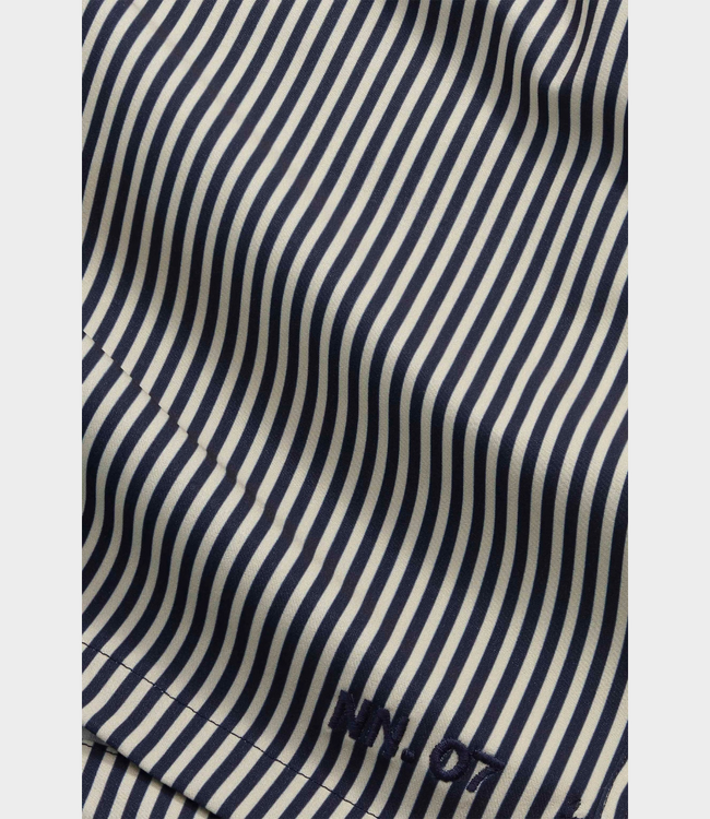 NN.07 Swimshorts Navy Stripe