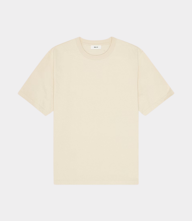 NN.07 Jett tee SS PRINT Ivory
