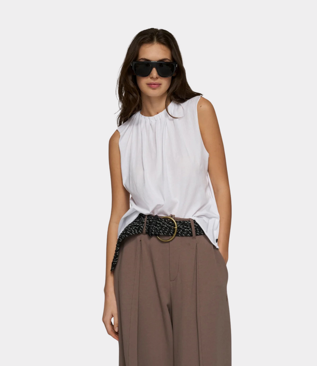 10Days Pleated top gots white