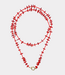 Bonnie Studios Beads shell necklace red