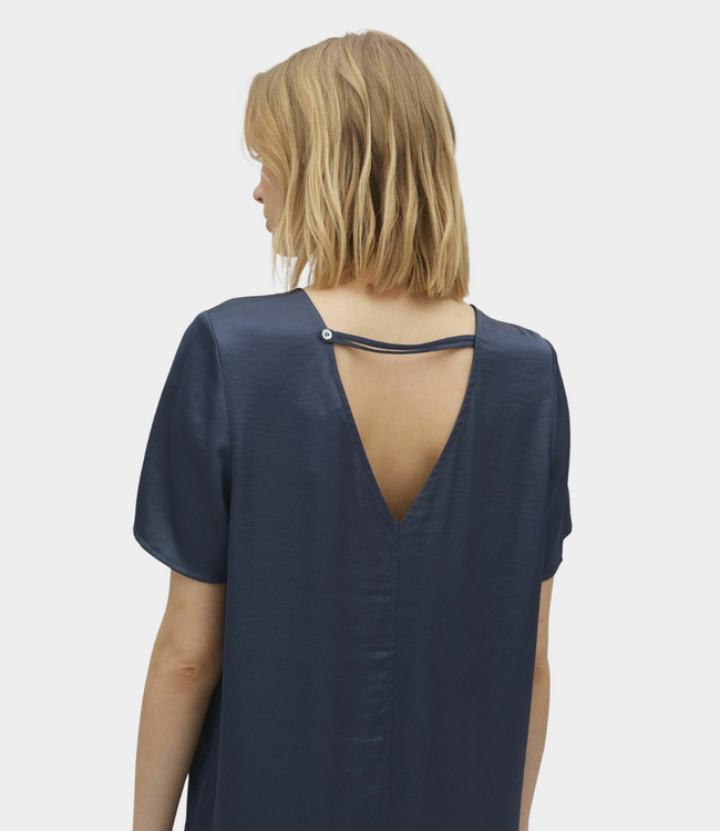 MbyM Nivara long-m quill dress bering blue