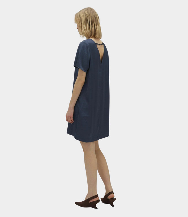 MbyM Nivara long-m quill dress bering blue