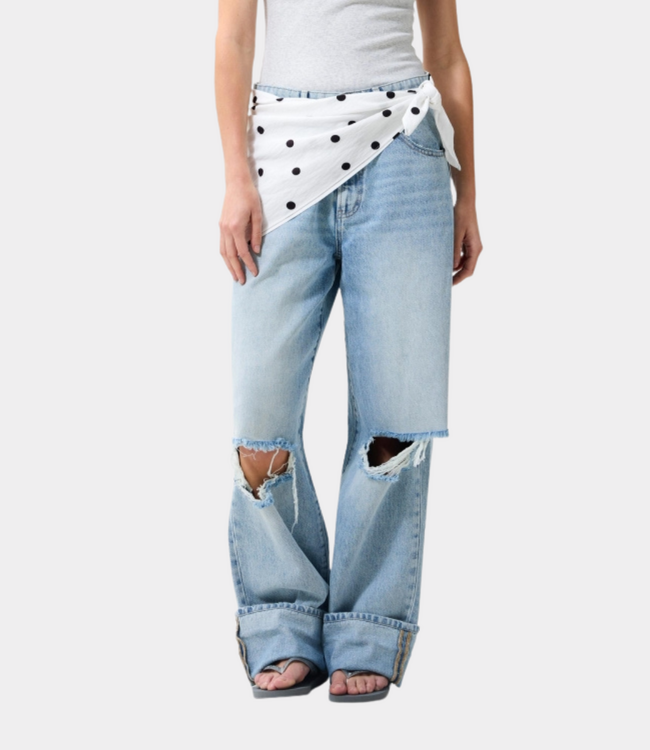 Catwalk Junkie Dotted scarf off white