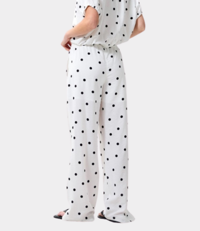 Catwalk Junkie Dotted pull on trousers off white