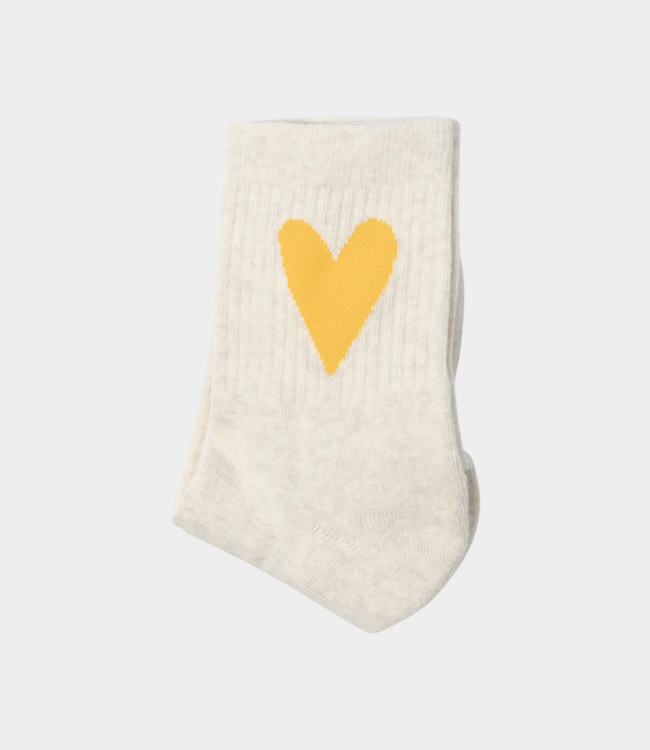 10Days Socks heart soft white melee