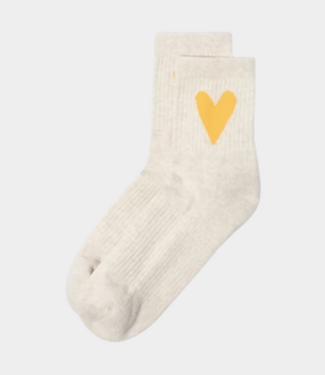 10Days Socks heart soft white melee