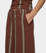 10Days Wide leg jogger stripes deep brown