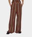 10Days Wide leg jogger stripes deep brown