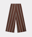 10Days Wide leg jogger stripes deep brown