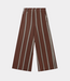 10Days Wide leg jogger stripes deep brown