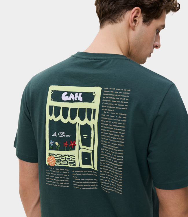 Les Deux Café t-shirt pine green