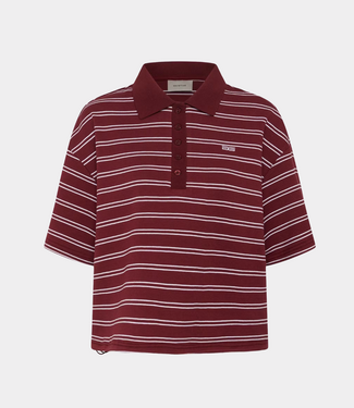 Gestuz Gzpilova polo tee cabernet striped