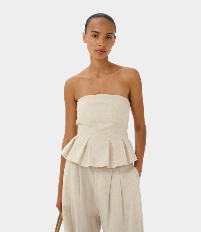 Gestuz gzriava corsage light sand melange