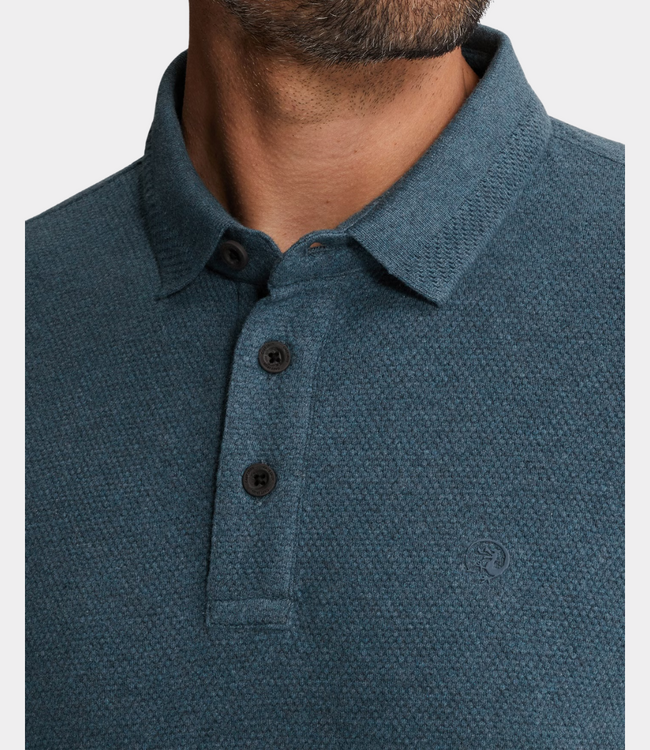 Cast Iron Polo s/s slim fit popcorn turbulence