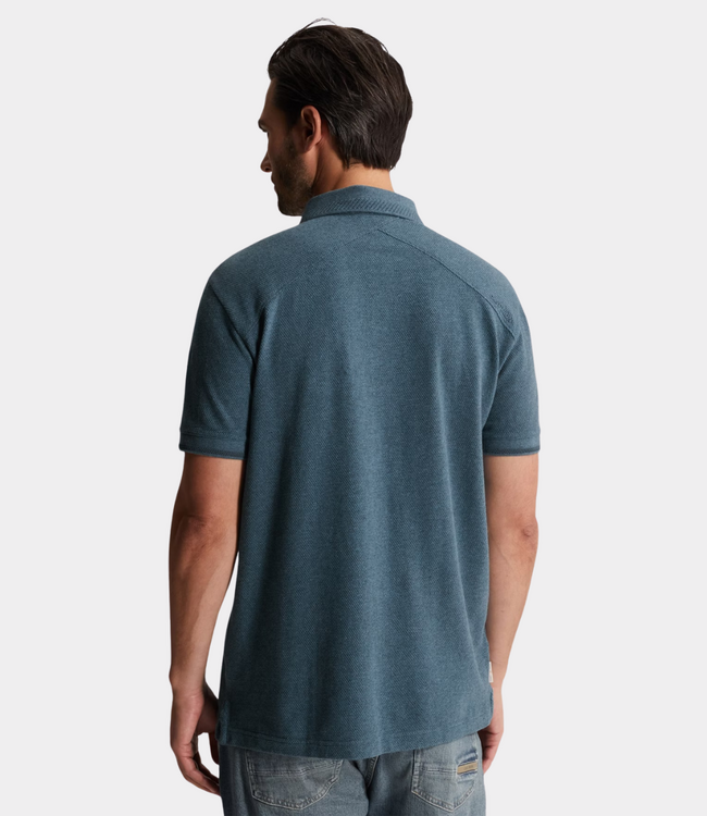 Cast Iron Polo s/s slim fit popcorn turbulence