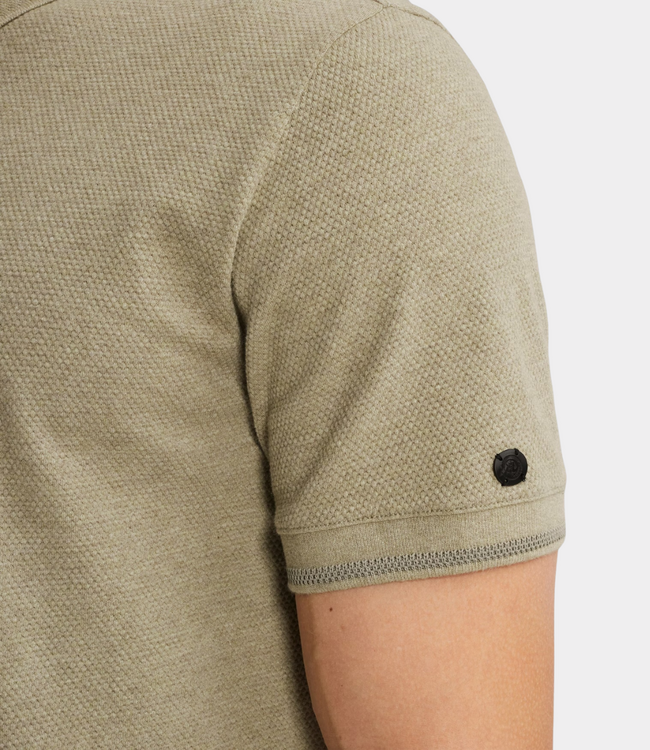 Cast Iron Polo s/s slim fit popcorn tea