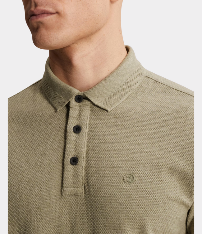 Cast Iron Polo s/s slim fit popcorn tea