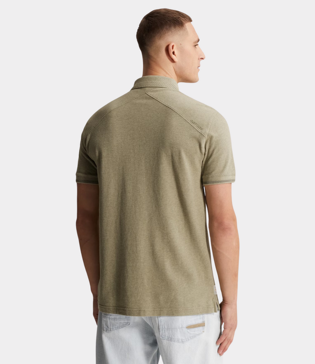 Cast Iron Polo s/s slim fit popcorn tea