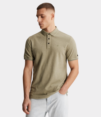 Cast Iron Polo s/s slim fit popcorn tea