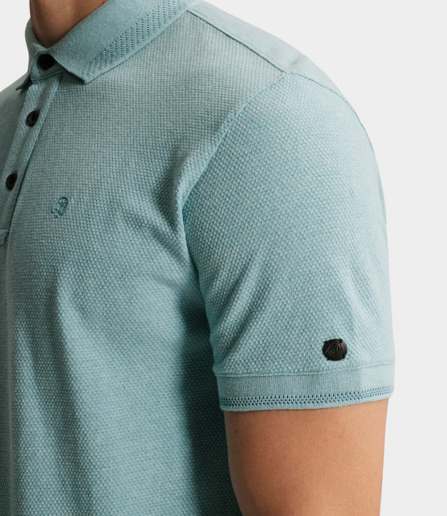 Cast Iron Polo s/s slim fit popcorn reef waters