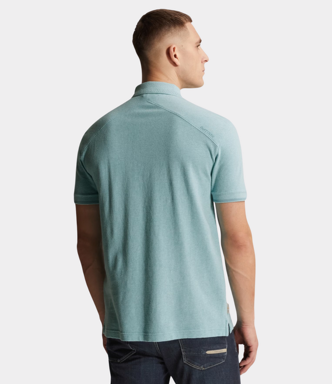 Cast Iron Polo s/s slim fit popcorn reef waters