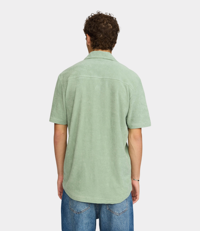 Revolution Terry Short-sleeved Cuban Shirt Mint