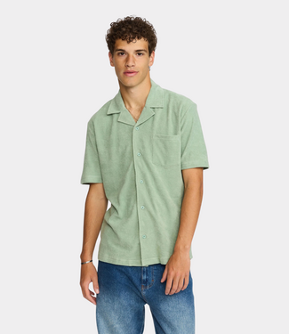 Revolution Terry Short-sleeved Cuban Shirt Mint