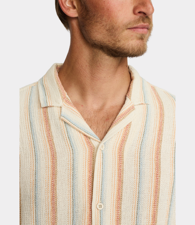 Revolution Short-sleeved Cuban Shirt Offwhite