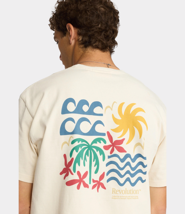 Revolution Printed T-shirt Offwhite