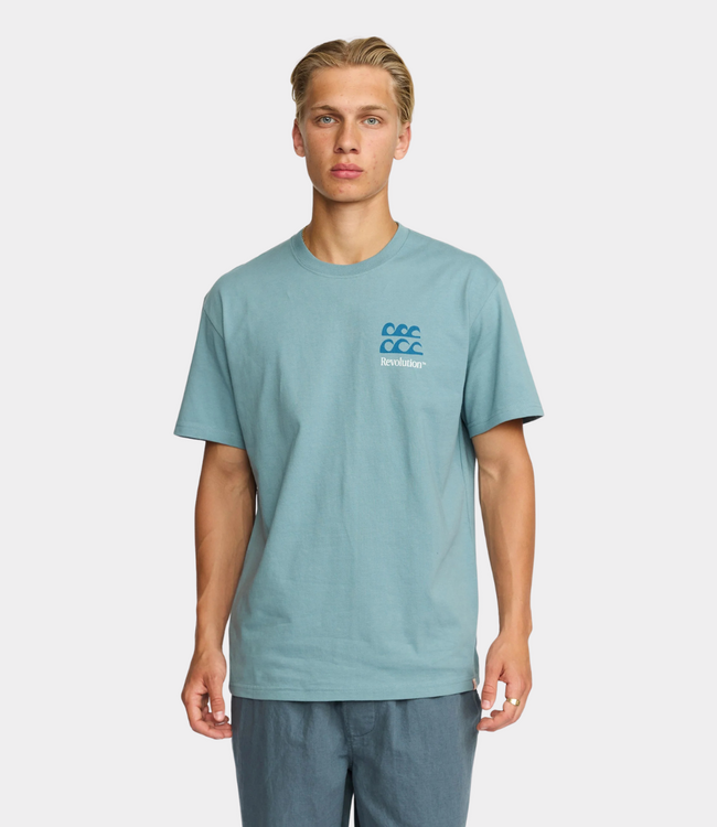 Revolution Printed T-shirt Blue