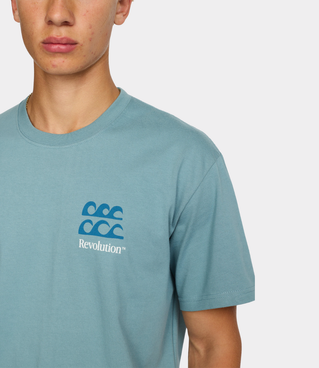 Revolution Printed T-shirt Blue